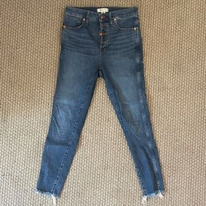 LIKE NEW madewell cropped jeans